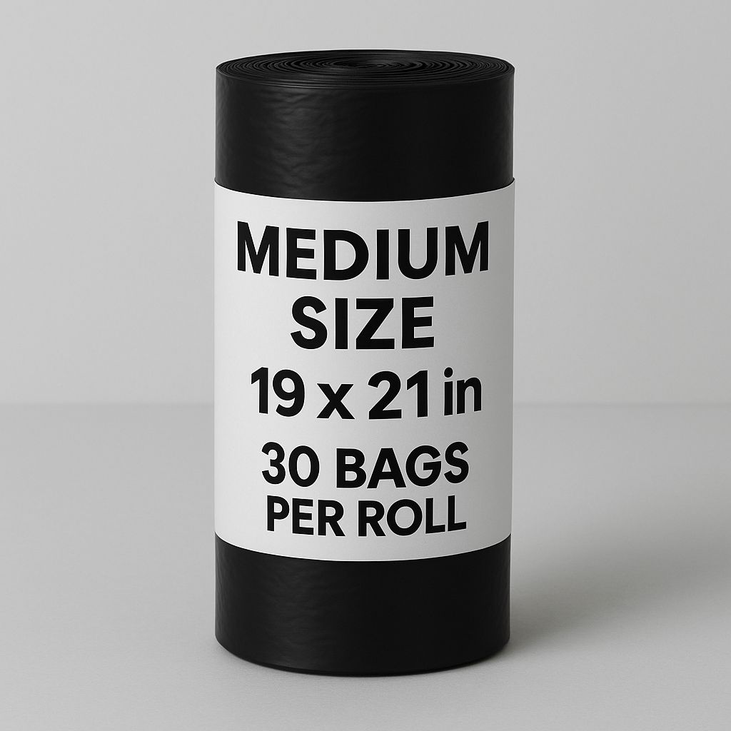 Garbage bags with tie tapes