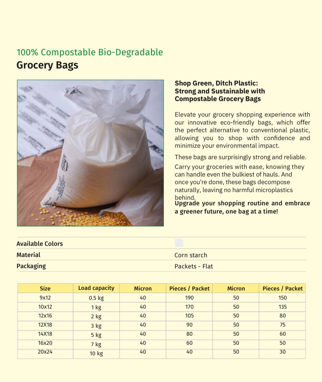 Compostable Bio-garbage bags