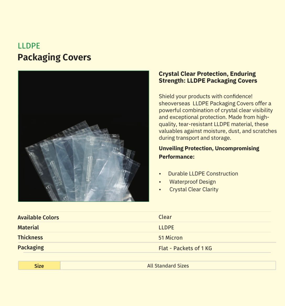 Ldpe Packaging covers